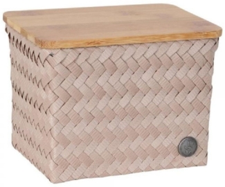 Handed By Badorganizer Handed By Aufbewahrungskorb Top Fit Small High Mit Bambusdeckel Caffè