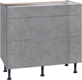 OPTIFIT Unterschrank Tara mit Vollauszug und Soft-Close-Funktion, Breite 90 cm