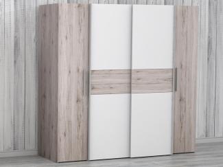 Kleiderschrank >Kaleb< in Sandeiche Nachbildung - 200,1x190,5x61,6cm (BxHxT)