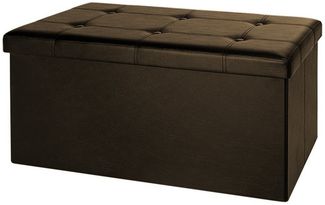 Casaria Sitzbank (1-St), mit Stauraum 80x40x40cm Faltbar 100 L Gepolstert Deckel Kunstleder