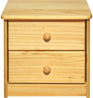 Kommode Kiefer massiv Natur 2 Schubladen