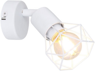 Wandleuchte Innen mit Schalter Wandlampe Wandstrahler 54802W-1