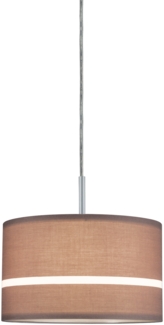 Paulmann 60349 DecoSystems Stoffschirm Tessa Braun max. 50W Durchmesser 25cm
