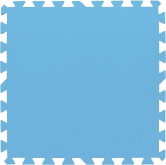 HAC24 Bodenschutzmatte Pool Bodenschutzmatte Schutz Fliesen Bodenschutz Poolunterlage, (8 Stück), 50 x 50 cm Blau