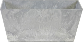 TrendLine Pflanzkasten Ella grau 17 x 17 cm frostsicher Blumenkasten Blumentopf