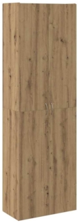 vidaXL Highboard Artisan-Eiche 60x32x190 cm Holzwerkstoff 3318715