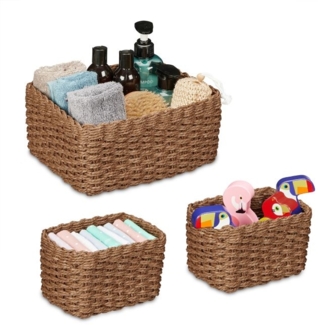 Geflochtener Aufbewahrungskorb 3er Set
