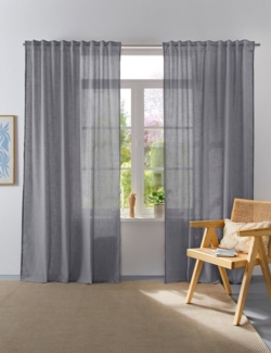 Home affaire Collection Vorhang Linsdorf (1 St), Multifunktionsband, halbtransparent, Leinenstruktur, halbtransparent