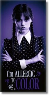 Wednesday Badetuch "I'm Allergic to Color", Baumwolle, Mädchen Strandtuch 70 x 140 cm