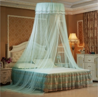 BTTO Betthimmel Moskitonetz Kuppel-Betthimmel Faltbare Doppel-Bettvorhänge Mückennetz, 2.7M Höhe