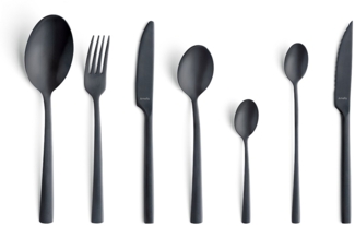 Amefa MANILLE Besteckset 42-teilig PVD schwarz mattiert