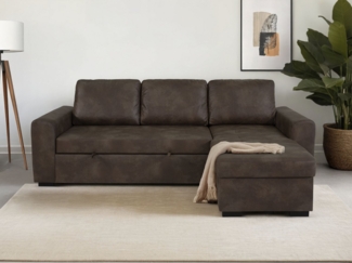 Trends by HG Ecksofa Poll L-Form, B: 245 cm, mit Bettfunktion & Bettkasten