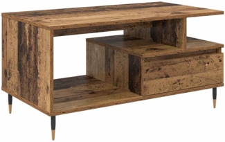 vidaXL Couchtisch mit Schubladen Altholz 90 x 49 x 45 cm Holzwerkstoff 882705
