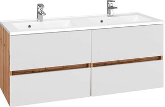 welltime Waschbeckenunterschrank Lucca Badmöbel, Waschtisch inkl. Waschbecken, Breite 120 cm