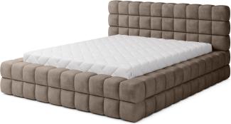 Bett Dizzle 180x200, Bett, Dunkelbeige