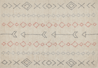 Teppich Baumwolle beige 160 x 230 cm DISPUR