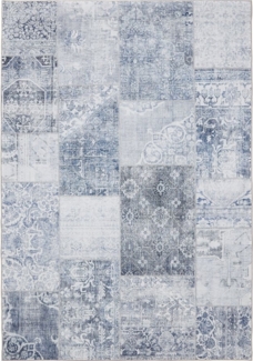 Interiyou Teppich Gent, Rechteckig, Höhe: 5 mm, Vintage Kurzflor für Wohnzimmer, Schlafzimmer, waschbar, pflegeleicht