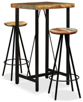 vidaXL 3-tlg. Bar-Set Altholz Massiv 275140