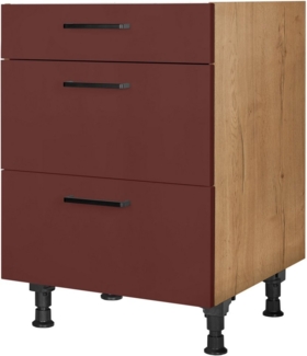 nobilia® Kochfeldumbauschrank "Easytouch", vormontiert, mit Schubkasten und Auszügen, in den Breiten 60 und 90 cm
