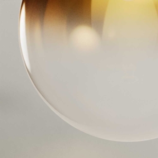 s.luce Orb Axis Glas-Tischlampe Dreibein 20cm Gold Verlauf, Gold