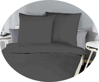 Kaeppel Bettwäsche Kaeppel Biber Bettwäsche Uni 200x200cm Einfarbig verschiedene Farben, Biber, 3 teilig, Übergröße, weiche, moderne Unibettwäsche, Baumwolle