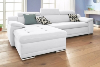 sit&more Ecksofa Top Andiamo L-Form, wahlweise mit Bettfunktion, inklusive Kopfteilverstellung