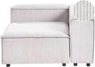 Eckmodul ARDAL Cord Cremeweiß linksseitig