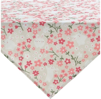 Erwin Müller Mitteldecke Mitteldecke "Häschen" (1-tlg), Baumwolle Blumen