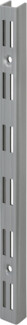 TrendLine Wandschiene 2-reihig grau 50 x 2,5 cm