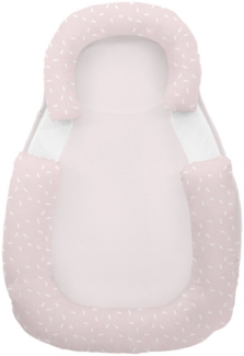 Kikkaboo Baby Lagerungskissen 60 x 40 cm Memory Foam, Baumwolle, rutschfest pink
