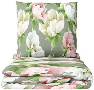 Leonado Vicenti Bettwäsche Floral weich Pflegeleicht, Baumwolle, 2 teilig, Blumen Design, in eleganten Farben