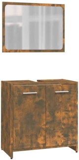 vidaXL Badmöbel-Set Räuchereiche Holzwerkstoff 815528