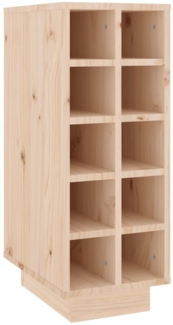 vidaXL Weinregal 23x34x61 cm Massivholz Kiefer 820971