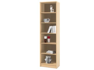 Stella Trading Optimus Regal, Holzwerkstoff, One Size, Buche Nachbildung, Regal 7 / schmal 5 E-Böden