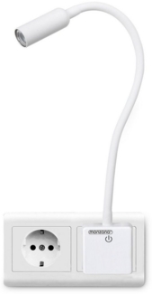 monzana Schreibtischlampe, Wandlicht Svetloba, LED Steckerlampe 46,5cm Steckdosenlampe Steckerleuchte 5000K