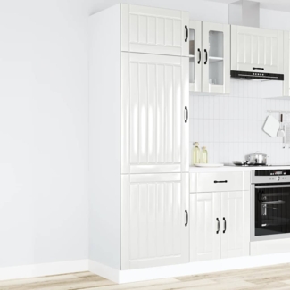 vidaXL Küchenschrank Lucca Hochglanz-Weiß Holzwerkstoff 853869