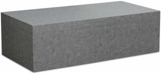 Couchtisch MONOBLOC 100x50x30 cm in Beton-Optik Grau