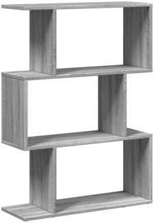 vidaXL Raumteiler-Bücherregal 3 Fächer Grau Sonoma 70x24x97 cm 858116