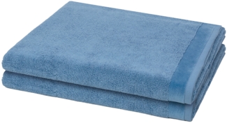 Möve Premium 2 tlg. Frottier-Set - 2 X Duschtuch (80 X 150cm) - 550 g/m² - Cornflower