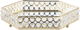 Tablett VATAN Spiegeleffekt Gold