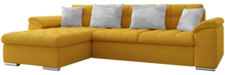 Ecksofa Diana Premium, Seite: Links, Farbe: Otusso 14 + Otusso 14 + Sorriso 04
