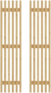 Bellamio 'Sava' Garderobenpaneel Bambus 2er-Set
