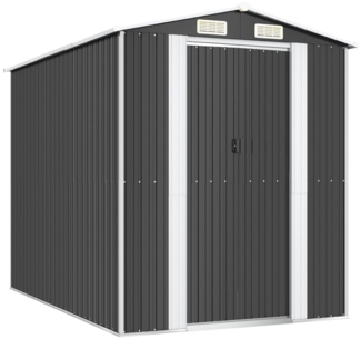 vidaXL Geräteschuppen Anthrazit 192x274x223 cm Verzinkter Stahl 3147450