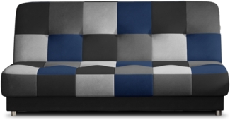 Eltap Cayo Sofa (Soro 100, Soro 93) mit Schlaffunktion, Schwarz, 90 x 90 x 192 cm