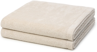Cawö Lifestyle 2 tlg. Frottier-Set - 2 X Duschtuch (70 X 140cm) - 520 g/m2 - Natur