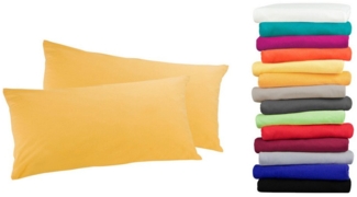 MOON Heimtextilien Kissenbezug / Seitenschläferkissenbezug 2er Pack MOON-Luxury Linon 100% Baumwolle, Linon