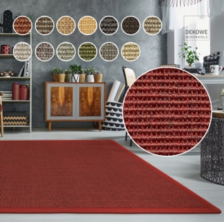 Dekowe Sisalteppich Mara S2 mit Bordüre Spezial, rechteckig, Höhe: 5 mm, 100% Sisal, auch als Läufer, Wohnzimmer