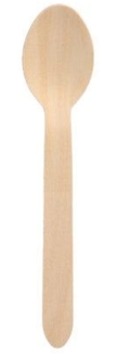 100 Löffel, Holz "pure" 15,7 cm