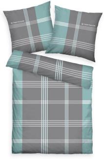 TOM TAILOR HOME Bettwäsche Ole in Gr. 135x200 oder 155x220 cm, Renforcé, 2 teilig, karierte Bettwäsche aus Baumwolle, mit Reißverschluss