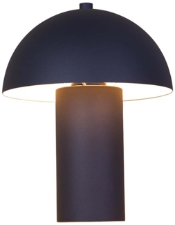 Tischleuchte, Metall schwarz matt, H 26 cm